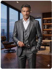 joli costume 3 pièces soie